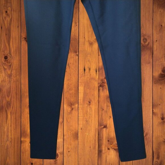 Yelete Women's Small Navy Blue "Somewhere To Go" Ponte Pants Skinny Classic NEW - Picture 3 of 4